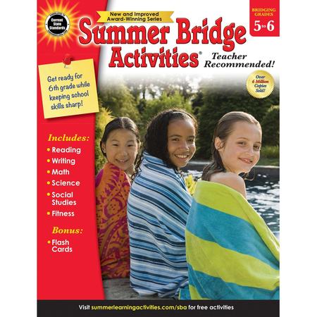 CARSON DELLOSA Summer Bridge Activities® Workbook, Grade 5-6, Paperback 704701